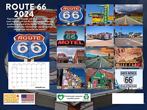 Календар на route 66 в 2024 година