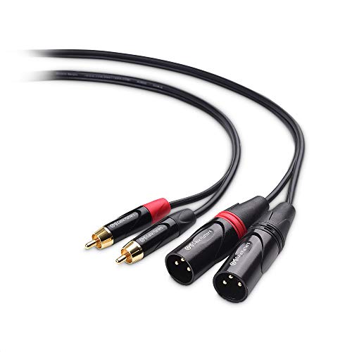 Кабел Има значение Двоен кабел RCA-XLR с несимметричным съединение, 6 фута, 2 штекерных на кабела RCA-XLR (двоен кабел