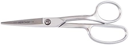 Ножици Klein Tools GP717CB, Ножици за ворсования килими с Извита дръжка и тъпи връхчета за равномерно подстригване купчина