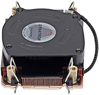 Меден радиатор Dynatron N12 1U с основание Парна камера, процесор Intel Whitley Платформата Ice Lake/Cooper Lake
