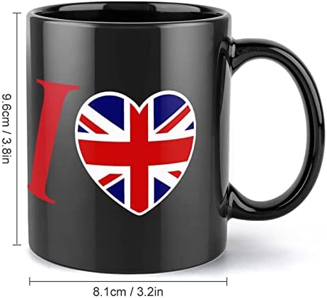 Аз Обичам Керамична Чаша с Принтом Великобритания, Кафе, чаена Чаша, Чаена Чаша, Забавен Подарък за Офис, Дом, Жени,