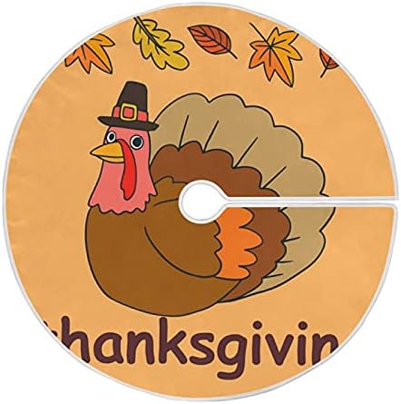 Happy Thanksgiving Harvest Foods Пола за Коледно 36 инча/48 см Начало Декор за Коледно Пола Подложка за Забавно Парти Празнична Декорация на Дома
