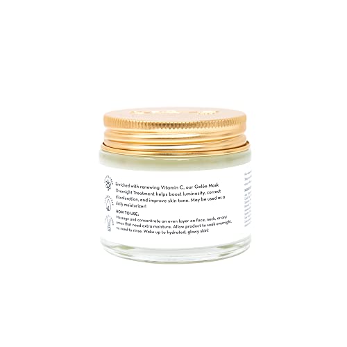 The Crème Shop Корейски грижи за кожата | Гел маска през нощта, за да се хидратират, подмладяващ, рельефного грижа за кожата на лицето - 2,36 унция (витамин С)