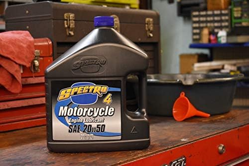 Смазка масло за мотоциклетни двигателя Spectro 4 20w50 (4-литров стомна)