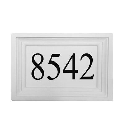 Персонални адресна табела с помощта на адресни блокове ABC. Вградена корона с размер 12 x 16 инча. Предварително подадените