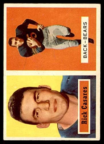 1957 Topps 55 Рик Касарес Чикагские мечки (Футболна карта) БИВШ+ Мечки Флорида