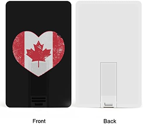 Канадското Сърцето Ретро Флаг Кредитна Карта, USB Флаш памети Персонализирана Карта с памет Ключови Корпоративни Подаръци и