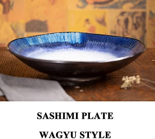 17Керамична чиния за Сашими, Голяма чиния за суши, Творчески Тава за студено потапяне в Японски стил, Ястие за
