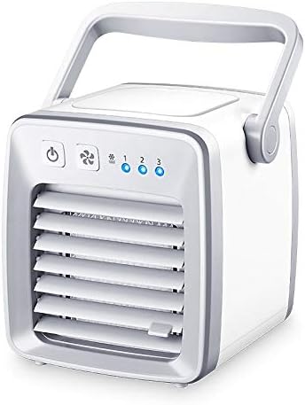 ISOBU LILIANG - Настолен Мини Вентилатор, климатик, Преносим USB охладител на въздуха, могат да се добавят охладителя