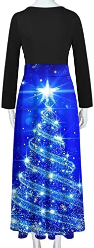 Жена Макси рокля, Коледни Дълга Рокля, Вечерни Рокли за Жени, Елегантни Макси-Рокли в стил Бохо с Дълъг Ръкав