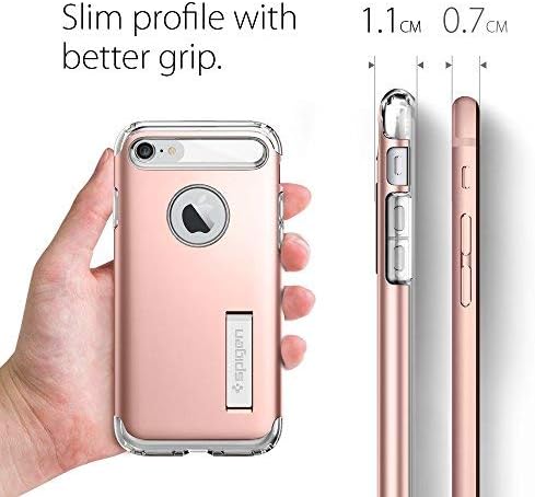 Калъф Spigen Slim Armor, Предназначени за Apple iPhone 7 () / Предназначени за iPhone 8 Case (2017) - Розово злато