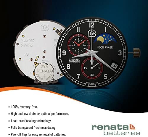Батерии Renata 394 SR936SW - Батерия за часовници от азотен сребро 394 напрежение 1,55 (2 точка)