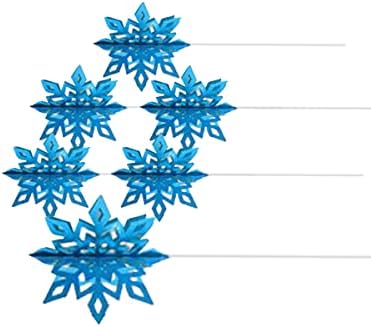 5 Комплекта от 1 Комплект Коледни Орнаменти В Изчистен Стил, Декорация във формата на Снежинки, Подвесная Бутафория, празник