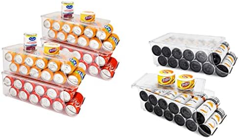 SCAVATA Органайзер за кутии от напитки в 4 опаковки и органайзер за кутии на 2 опаковки за хладилник