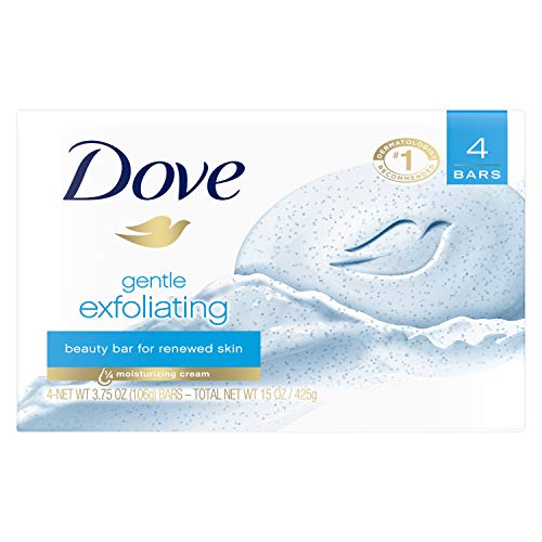 Козметичен шоколад на Dove, за по-мека кожа, Деликатен, Ексфолиращ, По-хидратиращ от сапун, 3,75 унция (опаковка