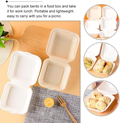 Контейнери за сандвичи DOITOOL Еднократна Кутия за съхранение на храна по домовете: 50 бр. Съдове за готвене
