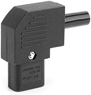 Изберете C13 Жак Адаптер AC Power Plug AC110-250V 10A 3-Контактни Клеми Вграден Адаптер за Щепсел Черен 1 бр.