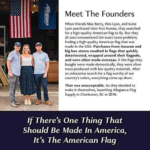 Доставка на хартата Вярност 3 x 5 Американски Флаг | Найлон американска продукция, Бродирани Звезди, Ръчна работа | С гордост