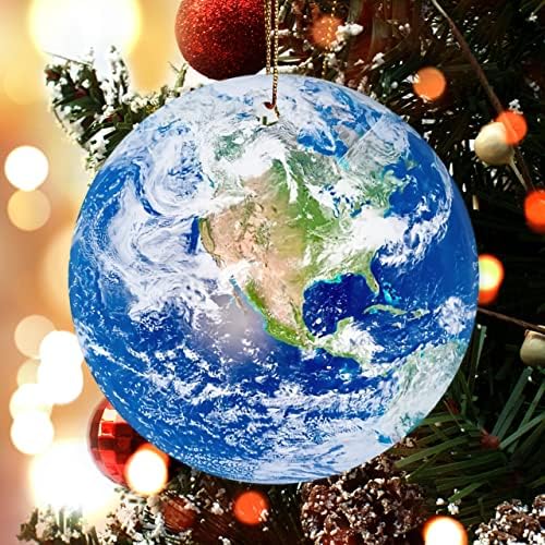 Коледен Орнамент Земно Кълбо, за Украса на Коледната Елха Стария свят, за деца Joq0 1