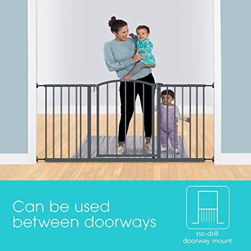 Лятна Сверхширокая Декоративна Безопасна Детска вратичка, Сива – Височина от 27 сантиметра, ширина на отвора на вратата