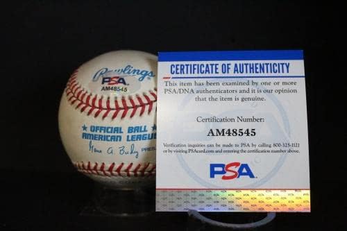 Бейзболен автограф с автограф Ела Калина Auto PSA/DNA AM48545 - Бейзболни топки С Автографи