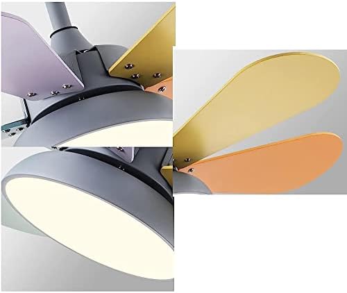 Вентилатор на тавана CUTYZ с подсветка, Модерен Led вентилатор на Тавана с дистанционно управление, Aron Color Art, Фен Лампа