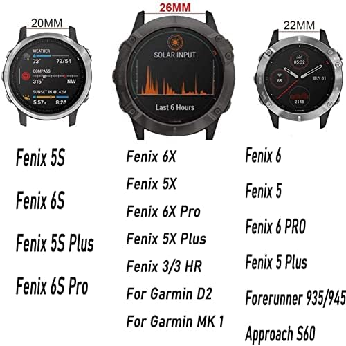 IRFKR 22-26 мм и Каишка За часовник Garmin Fenix 7 Fenix 6 5 5Plus 935 945 Силиконови Гривни Easyfit За Fenix