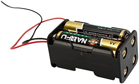 4 бр. Нови 4 AA 2A 6 В Батерията Клип на Притежателя Калъф За Съхранение на Скоростната Черен + 7Тел САМ