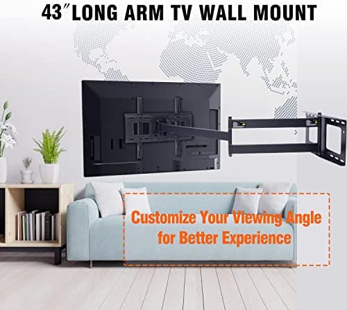 КОВОЧНОЕ ПЛАНИНА За телевизор с дълъг удлинителем, Ъглово Монтиране на стена и Монтиране на стена за телевизор с дълъг Лост, Монтиране на стена за телевизор с пълно