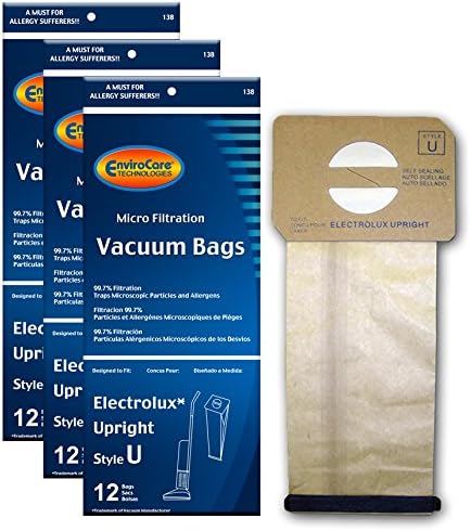 Сменяеми торбички за прах за прахосмукачка EnviroCare с микрофильтрацией, произведени специално за вертикален тип Electrolux