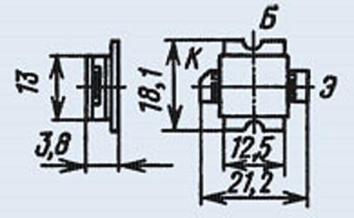 U. S. R. & R Tools 2T975A (KT975A) транзистор на СССР, 1 бр.