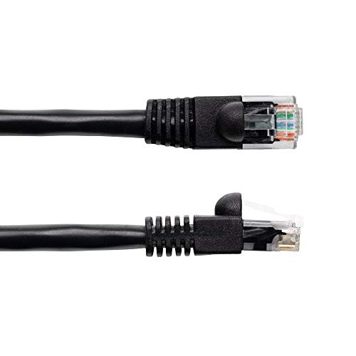 Мрежов кабел NavePoint CAT5e UTP Ethernet RJ-45, без довършителни 5 Фута, Черен