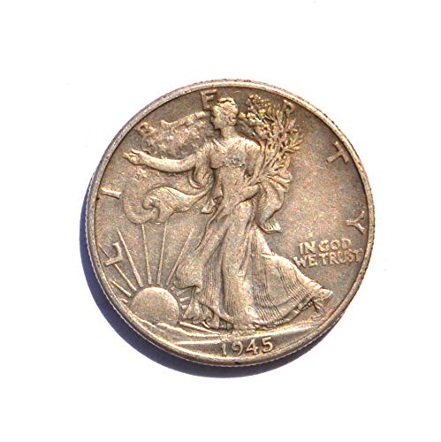 1945 Съединените Щати, които са излезли на Свобода (сребро проба 900) Филаделфийската монетен двор №2 сложи Край на Втората