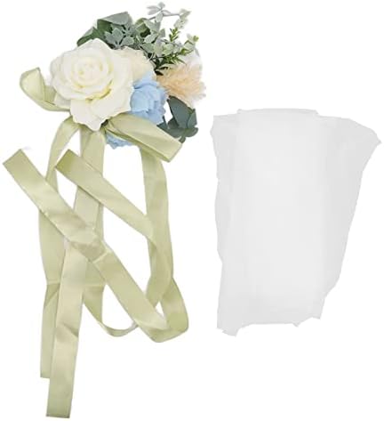 Флорални орнаменти на гърба на облегалката, Сватба, цветя на бала (Млечно-Бял)