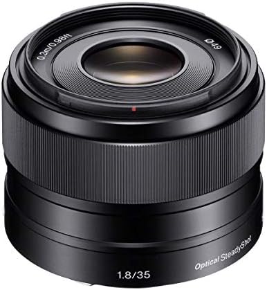 Обектив Sony E 35mm f/1.8 OSS за Sony E, оборудван с комплект филтри 49 мм и комплект за почистване