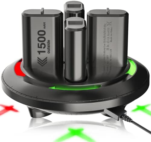 Акумулаторна батерия Noiposi контролера на Xbox One, 4шт Акумулаторна батерия за Xbox One капацитет от 1500 mah,