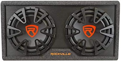 Rockville RG212CA Dual 12-инчов Тънък Вентилирани Корпус Автомобилен субуфер с мощност 2000 W