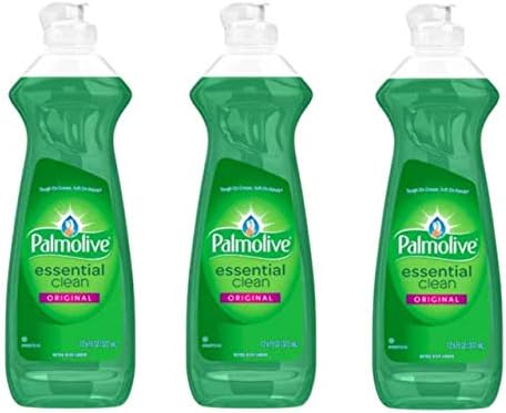 Течен сапун за миене на съдове Palmolive Essential Clean, Оригинално 16 течни унции, Зелен (3 бутилки)