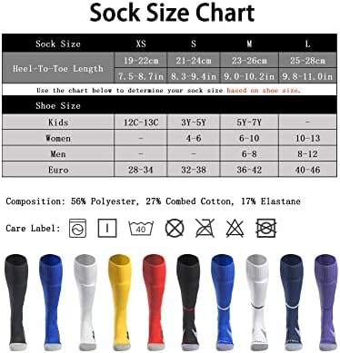 Футболни чорапи APTESOL до коляното (1/3/5 опаковки) За Колективни Спортове, Безрецептурные Чорапи-и Възглавници за Деца, Младежи и Възрастни