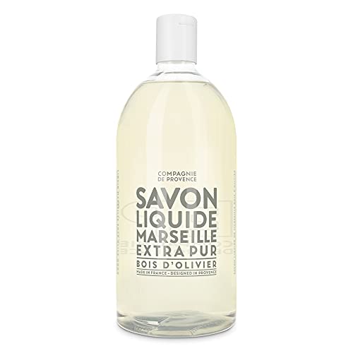 Течен сапун Compagnie de Provence Savon de Marseille Extra Pure - Маслиново дърво - 16,9 течни унции в стъклена
