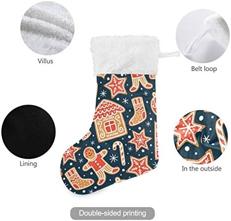Коледни Чорапи ALAZA, Зимни и Коледни Класически Персонализирани Големи Чулочные Украса за Семейни Тържества, декорация