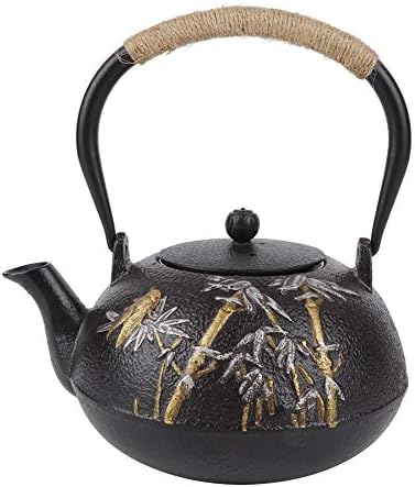 Японски Чайник Чугун Чайник Бамбук Кана С Шарките На Цикада Посуда За Напитки Iron Чай
