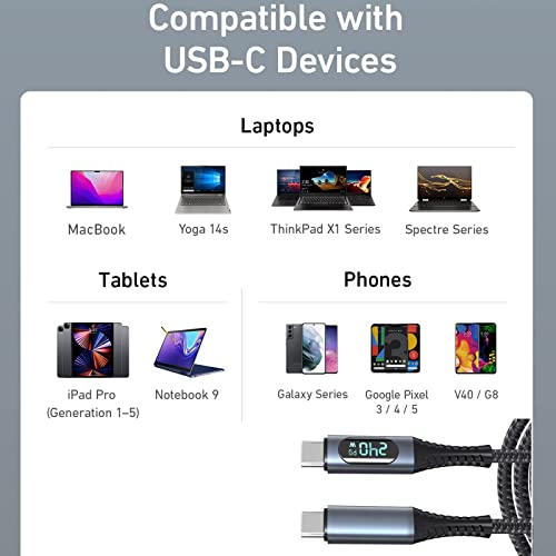 Кабел Disscool 4.0 USB Кабела Thunderbolt 4, двойна подкрепа на дисплея 8K HD USB с Кабел PD 240 W 8K при 60 Hz за Предаване