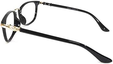 Компютърни очила На lifestyle Crizal lens пластмасови кръгли 51 мм, черни unisex_alacfrpr4694
