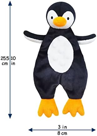 Doindute Бебешко Одеало с мека набивным любимец под формата на Черен Пингвин, Уважаеми Одеяло с Плюшен Герой във формата