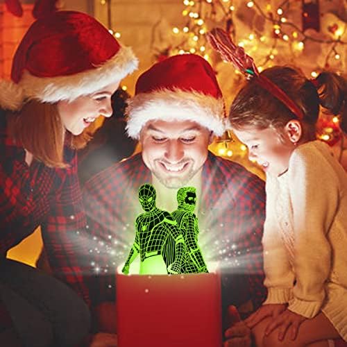 Коледни Подаръци за Деца, 3D Играчки лека нощ 16 Промяната на Цветовете Илюзия Лампа с Дистанционно Управление