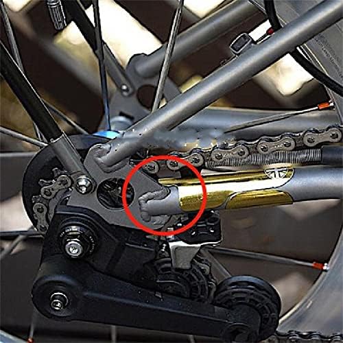 Sgxbos Защитен Стикер За мотора Титан Предотвратява износването на сгъваеми Велосипеди BMX Триъгълна Задна Защита за