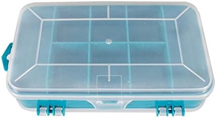 Кутия-Органайзер AKFRIEsnh Преносим Прозрачен Винт Кутия За Съхранение на Многофункционална Кутия За инструменти Пластмасова кутия (Цвят: синьо)