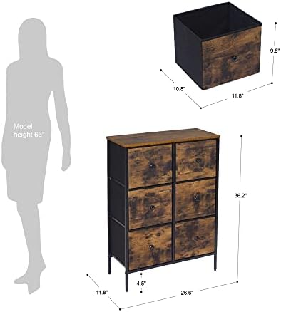 Скрин с чекмеджета DOVAMY, Текстилен Скрин За съхранение на Неща, Органайзер за съхранение на вещите в спалнята, гардероб, Детска