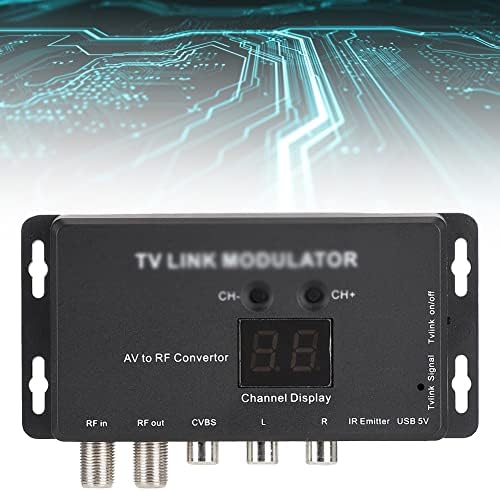 MBBJM UHF TV Link Модулатор на AV-Радиочестотни Конвертор IR удължител с 21-канальным дисплей PAL/NTSC Допълнително
